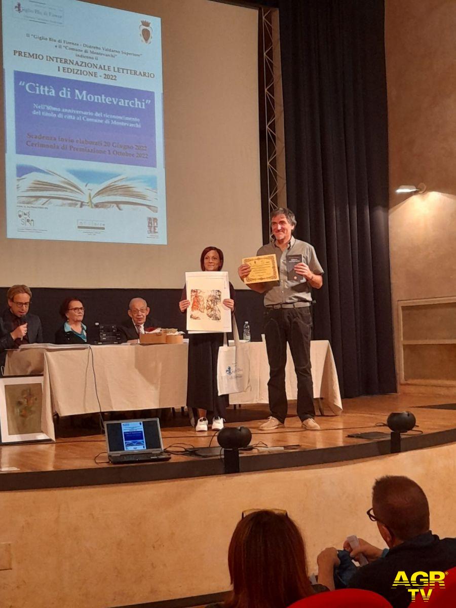 Premio letterariio Montevarchi premiato lo scrittore di Ostia Stefano Pezzolla