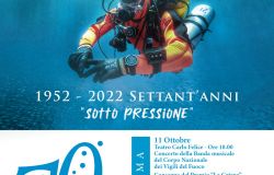 Genova, martedì 11 ottobre, in occasione del 70° anniversario della nascita del nucleo subacqueo dei pompieri, assegnato il premio: La Catena, Pasotto e Picerno