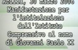 Intitolazione dell'Istituto Comprensivo al nome di Giovanni Paolo II