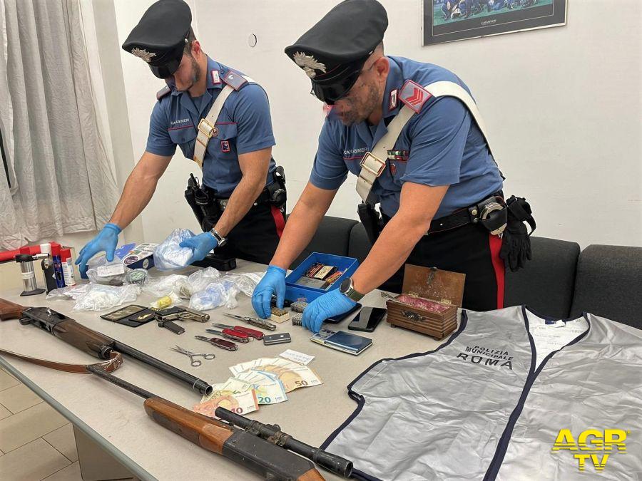 carabinieri armi e droga sequestrata
