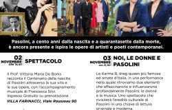 Roma, Pasolini tra arte, performance e cultura pop, tutti gli eventi di novembre e dicembre nel IV Municipio