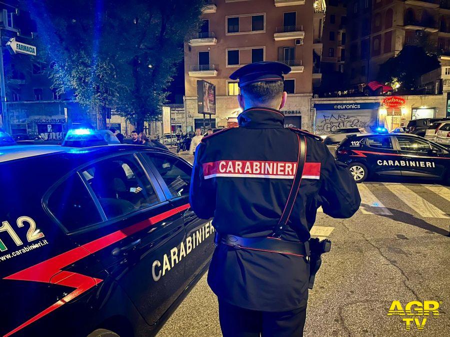Carabinieri controlli notturni piazza Trilussa Trastevere