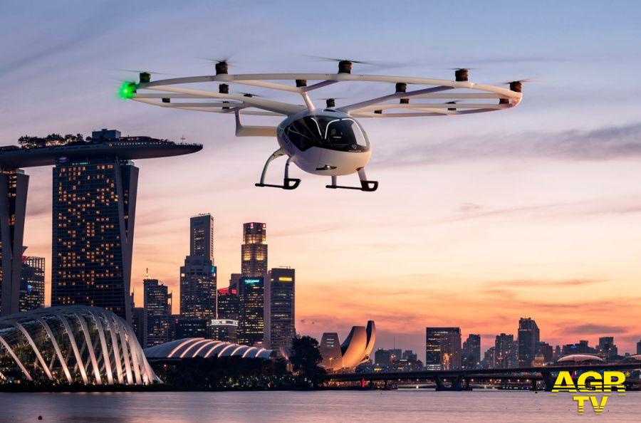 Volocopter drone in volo
