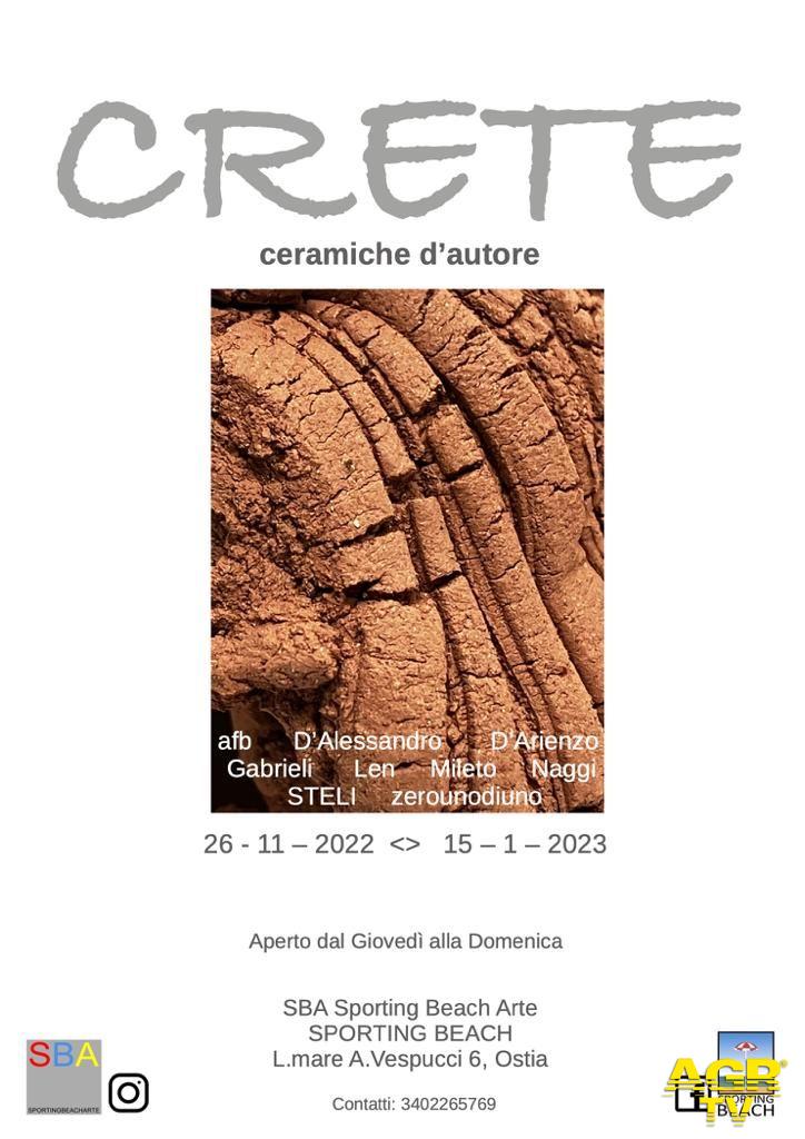 Crete locandina mostra ceramiche