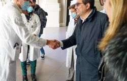 D'Amato incontra il personale sanitario del S. Giovanni inaugurazione certificato oncologico