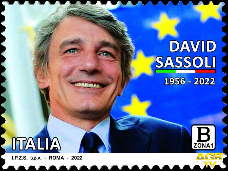 Francobollo dedicato David Sassoli