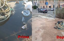 Fiumicino, bonificata la banchina del molo nord dopo sversamento olio motore