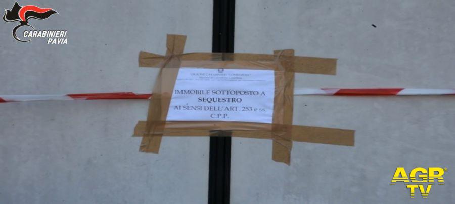 Controllo dei Carabinieri Sequestro del Casolare Frazione Morsella di Vigevano