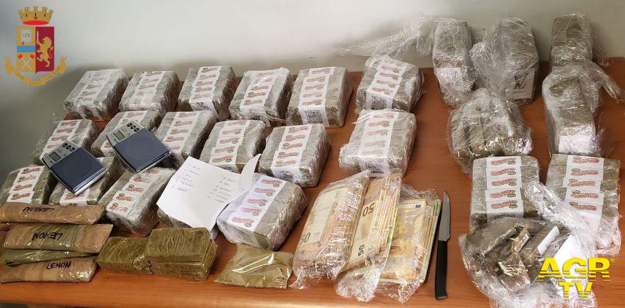 Polizia droga e soldi sequestrati a Roma