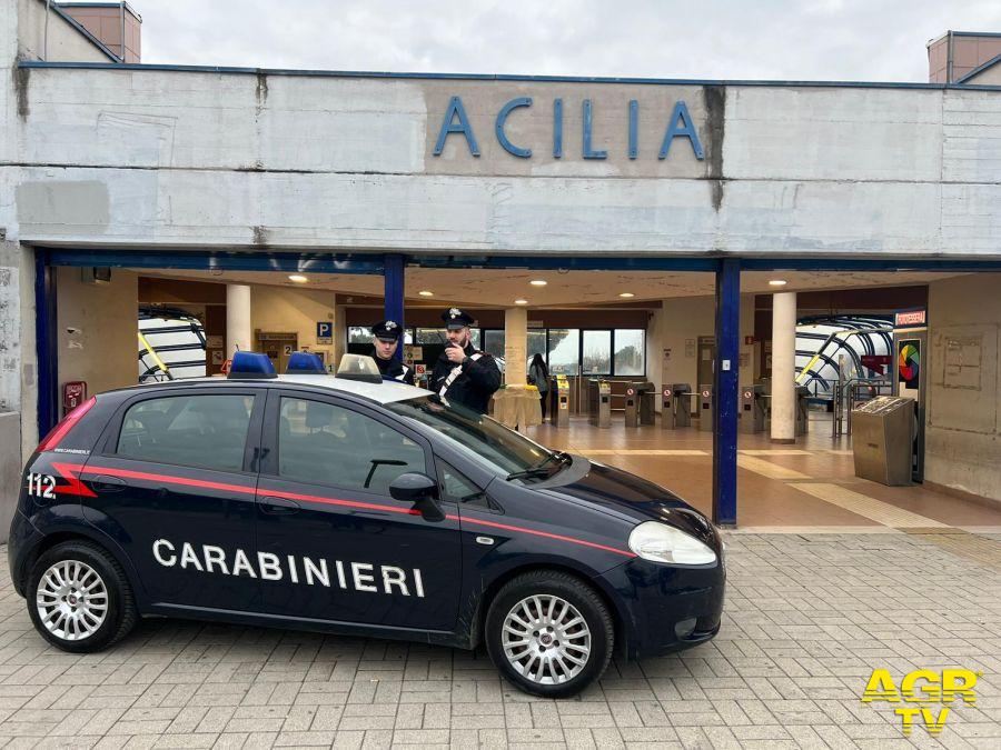 Carabinieri controllo stazione Acilia