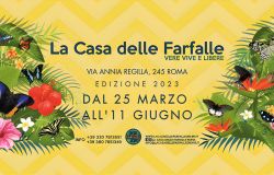 Roma, 25 marzo riapre la Casa delle farfalle