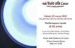 Dal buio alla luce....performance corale di 50 artisti ed artiste in piazza Madonna di Loreto (piazza Venezia)