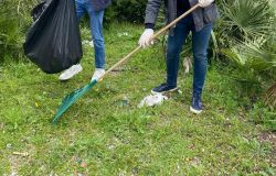 Pulizia giardini Forza Italia Giovani