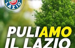 Puliamol il Lazio locandina Forza Italia