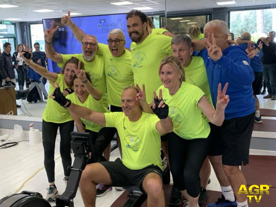 Team Due Ponti indoor rowing nuovo record del mondo