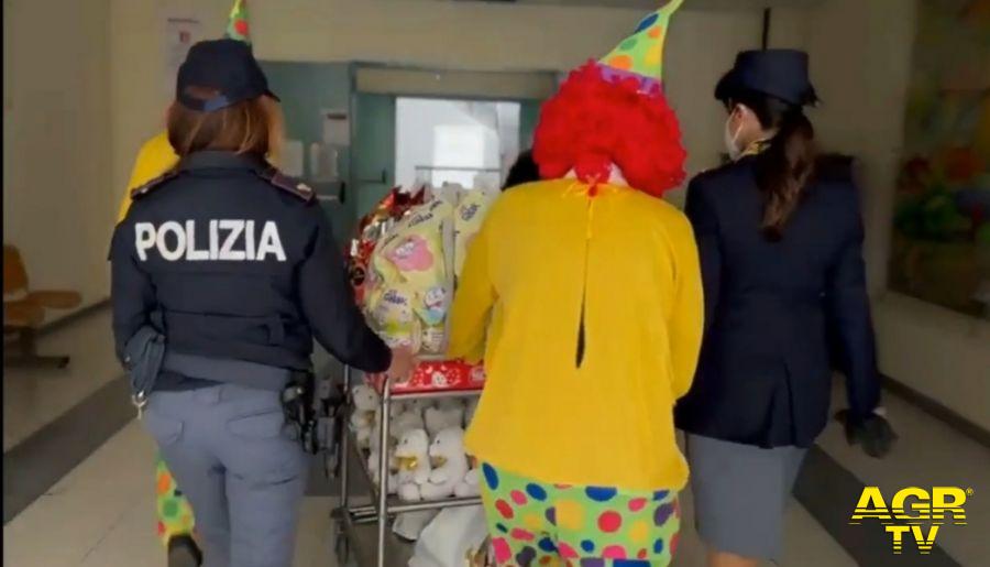 Roma. La Polizia di Stato consegna le uova di Pasqua ai bimbi ricoverati presso l’Ospedale San Camillo e il Policlinico Umberto I