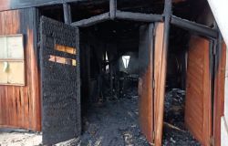 Formia i danni dell'incendio che ha danneggiato chesa e villaggio Don Bosco