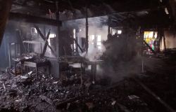 Formia i danni dell'incendio che ha danneggiato chesa e villaggio Don Bosco
