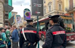 Carabinieri controlli nel centro storico antiborseggio