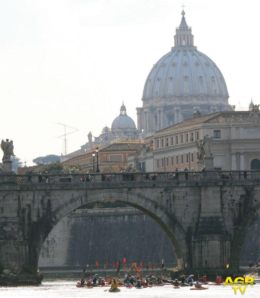 discesa del Tevere a Roma