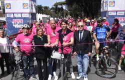 Roma, partito il 76° G.P. Liberazione, taglio del nastro e pedalata Bike4Fun