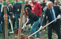 Forestiamo Insieme l'Italia, Elisa e il ministro Pichetto Fratin con Rete Clima e Conad piantano il primo albero