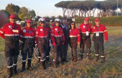 Associazione Carabinieri nucleo Protezione Civile della sezione di Ostia con il presidnete Daniele Libertini