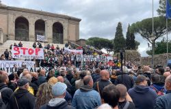 Protesta dei Comitati per il no in Campidoglio,