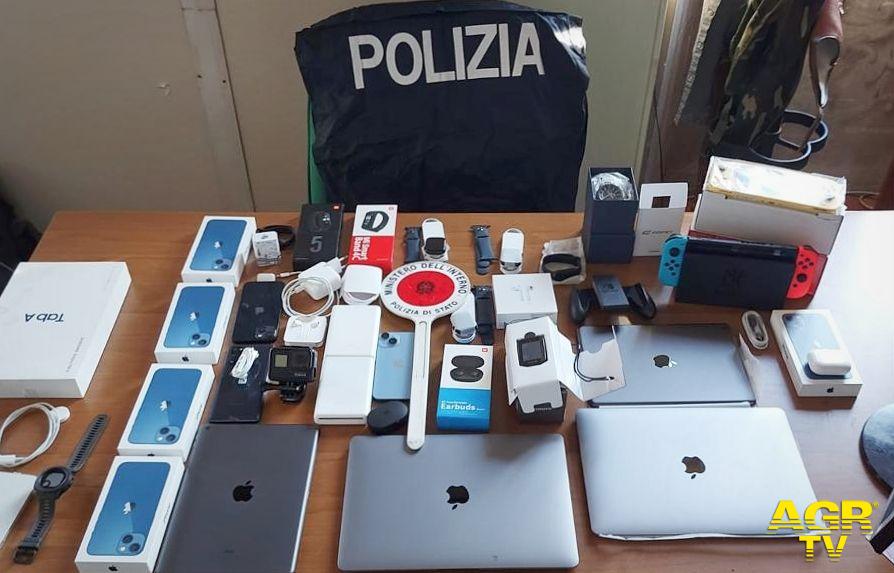 Polizia di Stato recupera 20.000 euro di apparecchi di sospetta provenienza furtiva