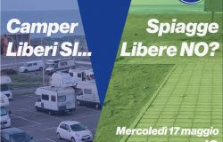 Ad Ostia camper liberi....spiagge libere no, flash mob della lista Calenda