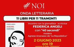 Locandina Onda Letteraria 40 secondi libro Federica Angeli