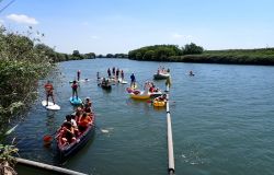 Fiumicino Paddling Festival discesa della foce