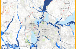 Legambiente, rischio idrogeologico, a Roma centomila residenti in aree alluvionali