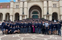 Nettuno, cresimati 70 agenti del 221° corso nella basilica di Santa Maria Goretti