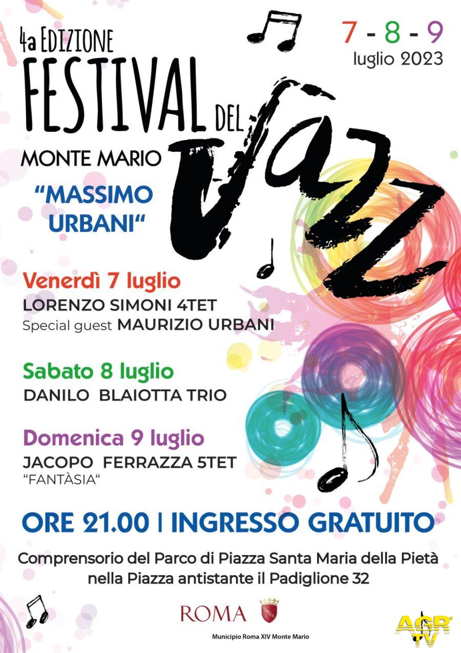 Festival del Jazz Monte Mario Massimo Urbani locandina