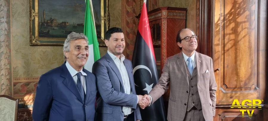 Gianni Profita, Rettore di UniCamillus, incontra l’Ambasciatore libico in Italia, Muhanad Younu