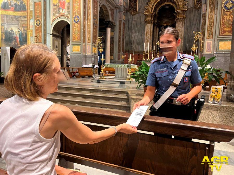 Carabinieri incontri con anziani nelle parrocchie romane per corsi antitruffa