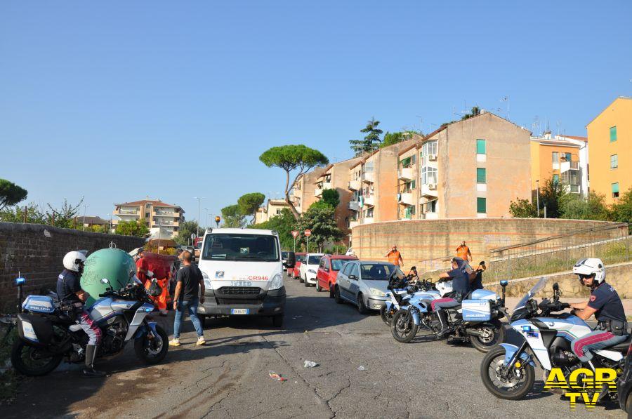 Polizia intervento antidegrado coordinato Questura di Roma
