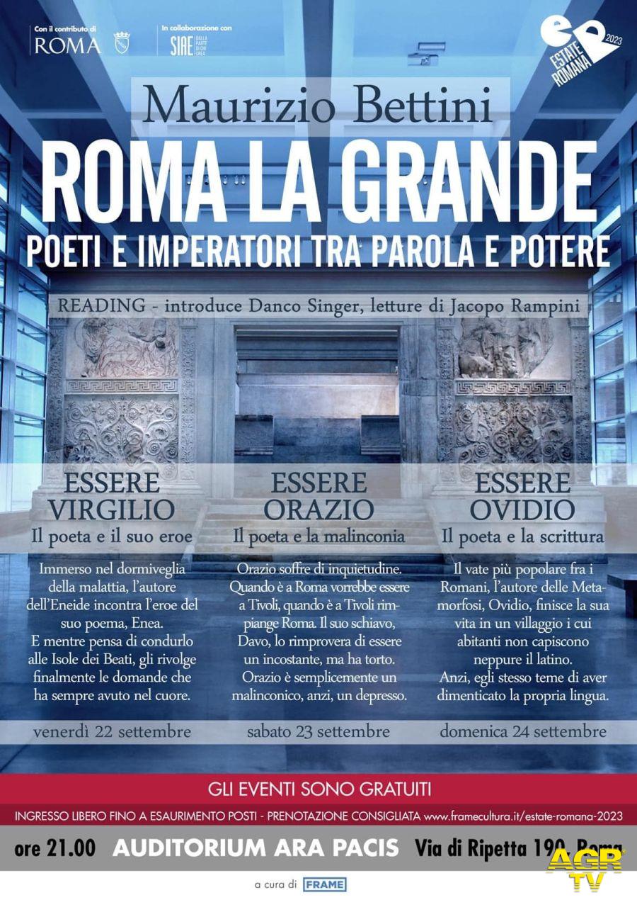 Roma classica con Maurizio Bettini locandina evento