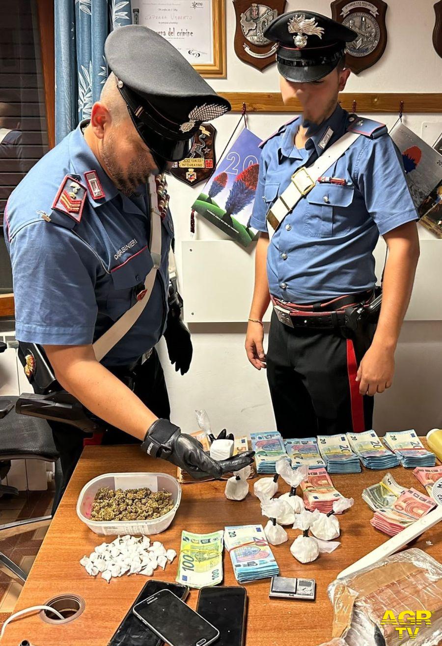Carabinieri il sequestro della droga