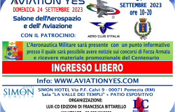 Aviation Yes, evento espositivo in programma domani 24 settembre al Simon Hotel di Pomezia