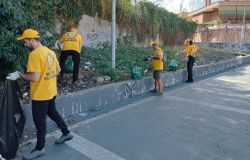 Ministri Volontari, ripulite dai rifiuti Piazza Igea, il Giardino Commemorativo di Via Fani e la fermata Battistini