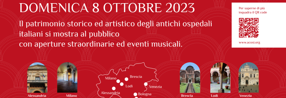 II Giornata nazionale degli Ospedali Storici d'Italia, visite guidate e musica alla scoperta del patrimonio culturale