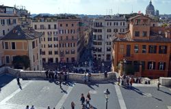 Roma dall'alto foto pixabay terrazza piazza di Spagna