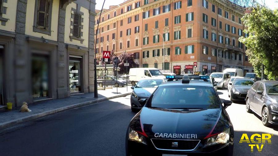 Carabinieri intervento arresto rapinatore Centocelle