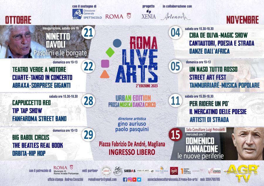 Roma Live Arts il programma della manifestazione