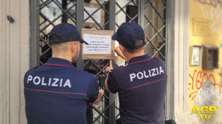 Roma: Incessanti controlli della Polizia di Stato su esercizi commerciali e strutture ricettive abusive