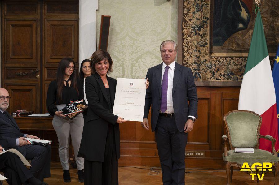 Silvia Frasson la premiazione foto governo.it da comunicato stampa