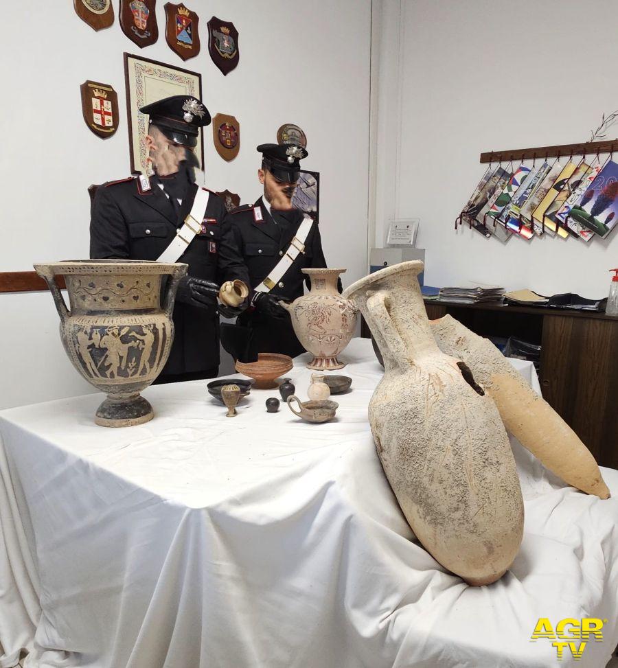 Fregene i reperti archeologici recuperati dai carabinieri