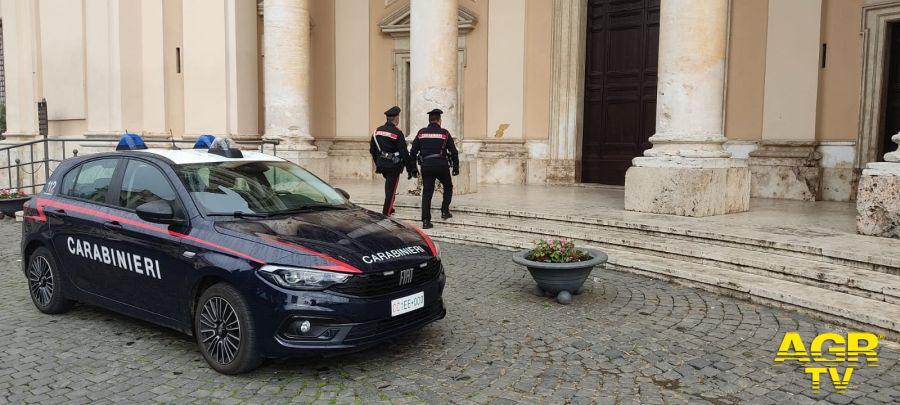 Carabinieri intervento a Valmontone chiesa Santa Maria Maggiore